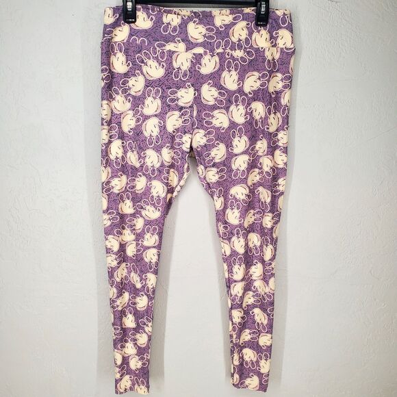 Disney Mickey Mouse Disneycore Kidcore Y2K Leggings | LulaRoe Tall & Curvy - Picture 1 of 5